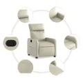 Fauteuil inclinable Crème Similicuir