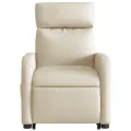 Fauteuil inclinable Crème Tissu