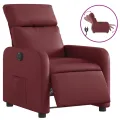 Fauteuil inclinable électrique Rouge bordeaux Similicuir