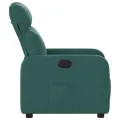 Fauteuil inclinable Vert foncé Tissu
