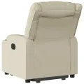 Fauteuil inclinable Crème Similicuir