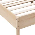 Cadre de lit 140x190 cm bois de pin massif