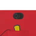 Fauteuil de massage inclinable électrique rouge similicuir