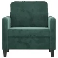 Fauteuil Vert foncé 60 cm Velours