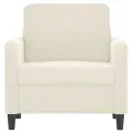 Fauteuil Crème 60 cm Velours