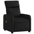 Fauteuil de massage inclinable Noir Similicuir