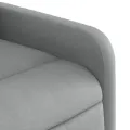 Fauteuil inclinable de massage électrique Gris clair Tissu