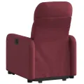 Fauteuil inclinable rouge bordeaux tissu