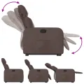 Fauteuil inclinable marron similicuir