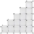 Cubes de rangement 15 pcs Transparent PP