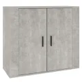 Buffet Gris béton 80x33x70 cm Bois d'ingénierie
