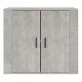 Buffet Gris béton 80x33x70 cm Bois d'ingénierie