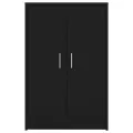 Armoire à chaussures Noir 60x35x92 cm Aggloméré