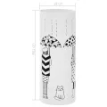 Porte-parapluie Femmes Acier Blanc