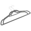 Cintres antidérapants 20 pcs Gris Velours