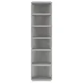 Armoire à chaussures Gris béton 27,5x27x102cm Bois d'ingénierie