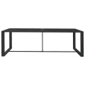 Table à dîner d'extérieur Anthracite 120x60x66 cm Aluminium