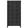 Armoire à casiers Anthracite 90x40x180 cm Acier