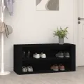 Étagère à chaussures Noir 100x35x45 cm Bois d'ingénierie