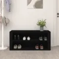 Étagère à chaussures Noir 100x35x45 cm Bois d'ingénierie
