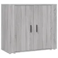 Buffet Sonoma gris 80x33x70 cm Bois d'ingénierie