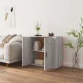 Buffet Sonoma gris 80x33x70 cm Bois d'ingénierie