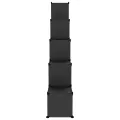 Cubes de rangement 15 pcs avec portes Noir PP