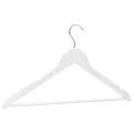 Cintres antidérapants 50 pcs Blanc Bois dur