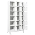 Armoire à casier avec 18 compartiments Métal 90x40x180 cm