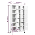 Armoire à casier avec 18 compartiments Métal 90x40x180 cm