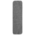 Tapis d'escalier antidérapants 15pcs 75x20cm Gris Rectangulaire