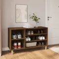 Armoire à chaussures Chêne marron 102x36x60cm Bois d'ingénierie