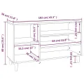 Armoire à chaussures Chêne marron 102x36x60cm Bois d'ingénierie