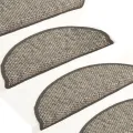 Tapis d'escalier autocollants 15 pcs 65x21x4 cm Anthracite