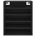 Armoire à chaussures Noir 60x35x70 cm Aggloméré