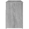 Banc à chaussures Sonoma gris 80x30x45 cm Bois d'ingénierie