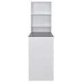 Table de bar avec armoire Blanc 115 x 59 x 200 cm