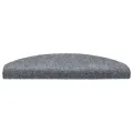 Tapis d'escalier auto-adhésif 15 pcs 65 x 21 x 4 cm Gris clair