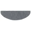 Tapis d'escalier auto-adhésif 15 pcs 65 x 21 x 4 cm Gris clair