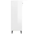 Armoire à chaussures Blanc brillant 60x35x105cm Bois ingénierie