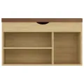 Banc à chaussures et coussin Chêne sonoma 80x30x47 cm Aggloméré
