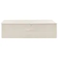 Boîte de rangement Tissu 70x40x18 cm Crème