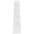 Armoire de rangement pour enfants avec 15 cubes Blanc PP