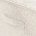 Boîtes de rangement 2 pcs Tissu 43x34x23 cm Crème