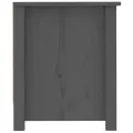Armoire à chaussures Gris 110x38x45,5 cm Bois de pin massif