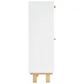Armoire à chaussures Blanc 52x25x80 cm Bois d'ingénierie/rotin