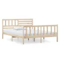 Cadre de lit Bois massif 120x190 cm Petit Double