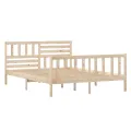 Cadre de lit Bois massif 120x190 cm Petit Double
