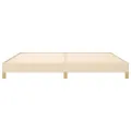 Cadre de lit Crème 200 x 200 cm Tissu