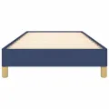 Cadre de lit Bleu 80x200 cm Tissu